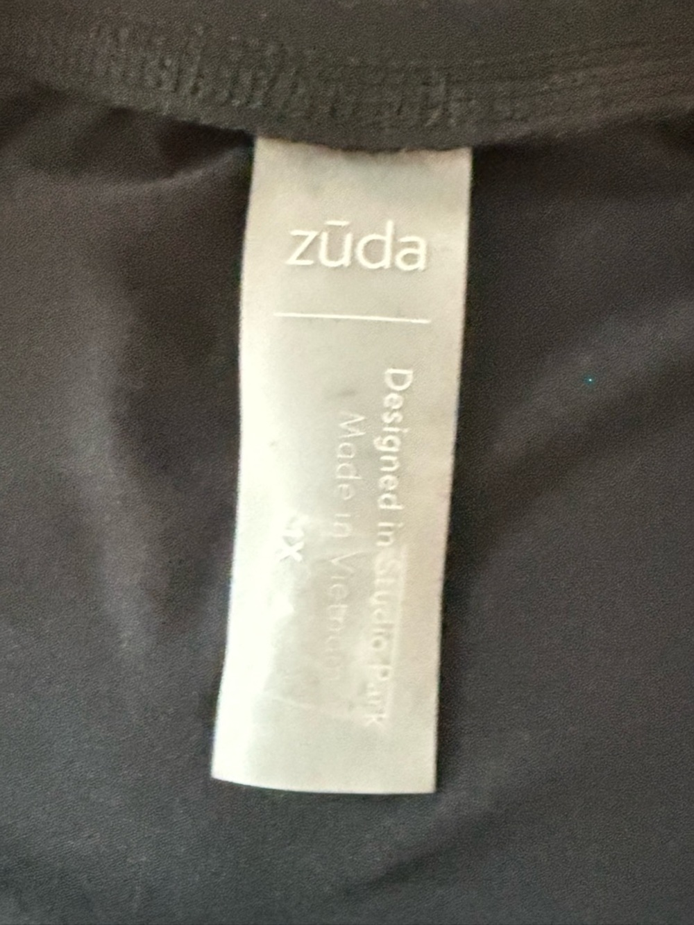 Zuda Z-Cool Sleeveless Midi Dress with Side Drape Detail Color: Black Size: 1X - Picture 3 of 17